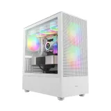 Case GAMDIAS TALOS M3 Mesh White ARGB – Mid Tower, 3 Fan ARGB PWM